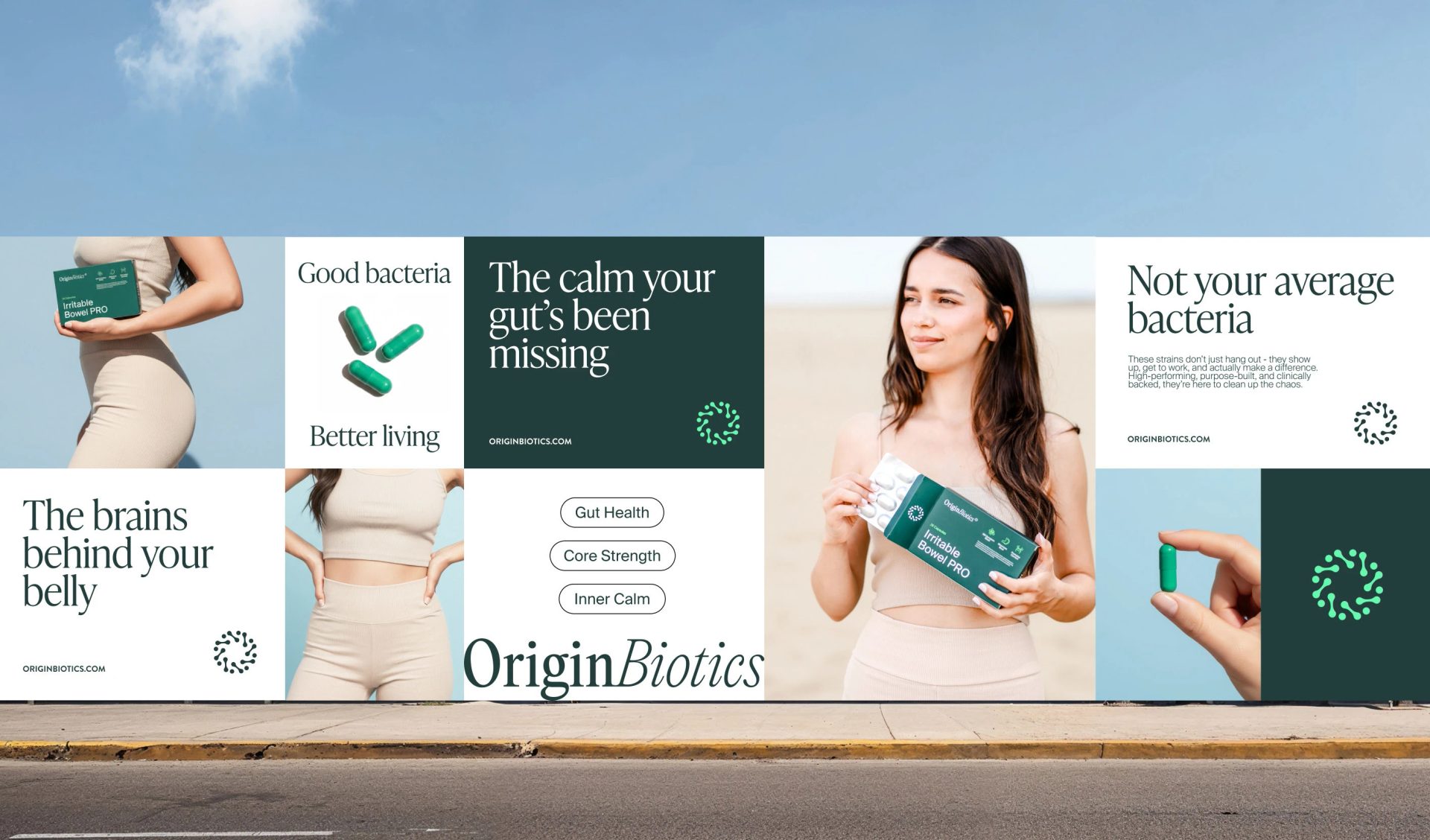 OriginBiotics supplement branding and packaging — Maja Regula, image 16