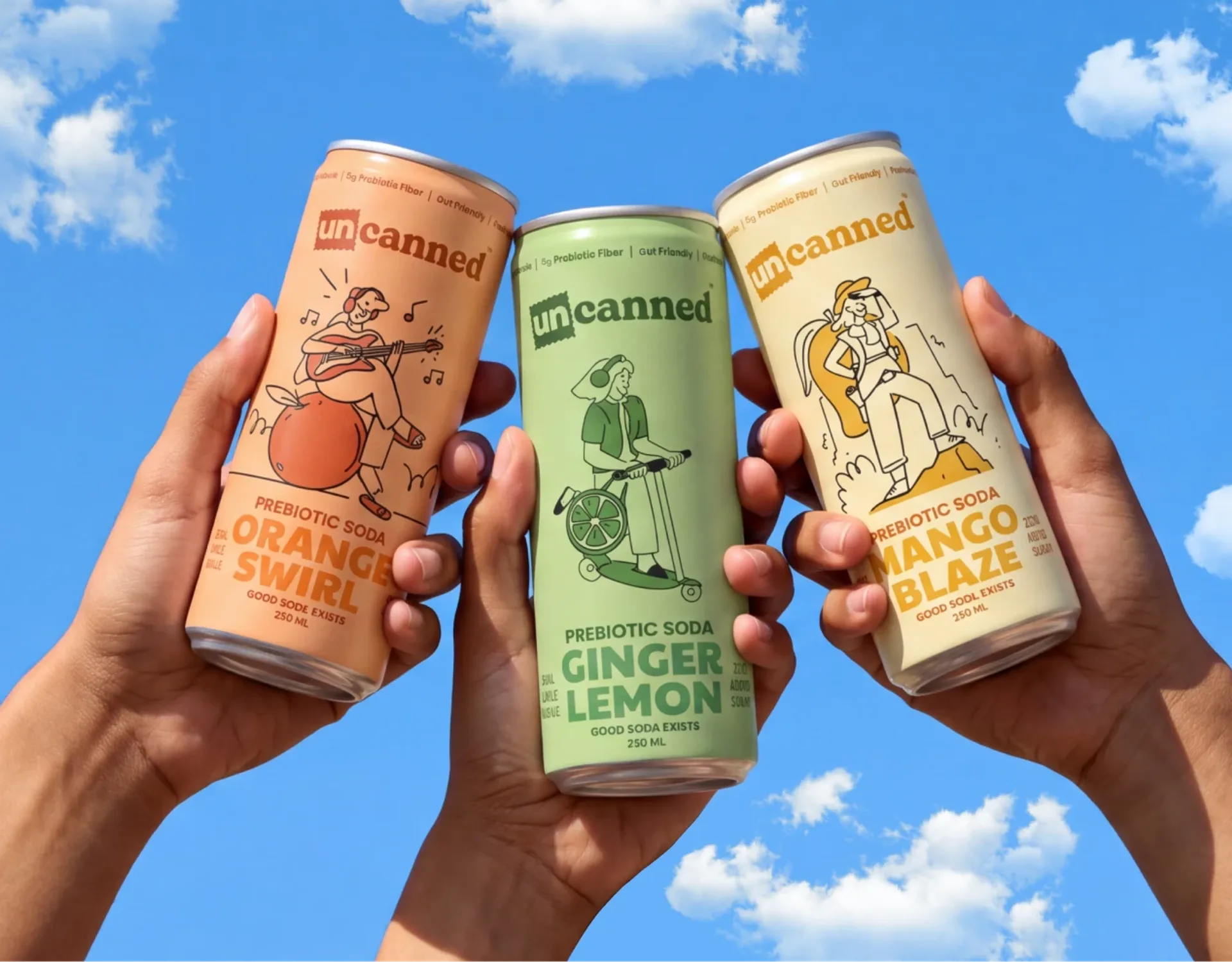 Uncanned Prebiotic Soda | Branding & Packaging — Confetti Design