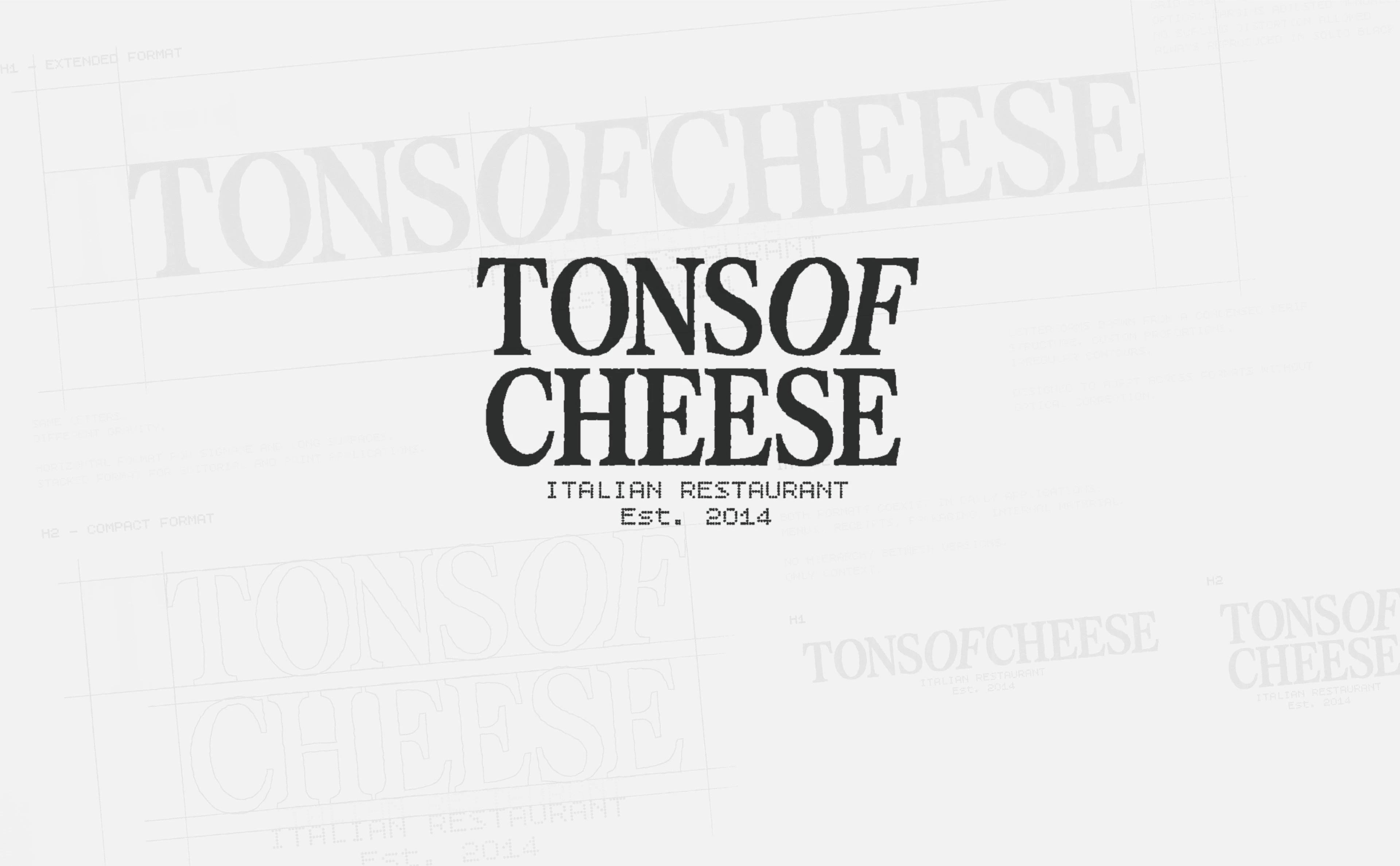 Tons of Cheese - Italian Restaurant — Sara Bautista Studio, image 4