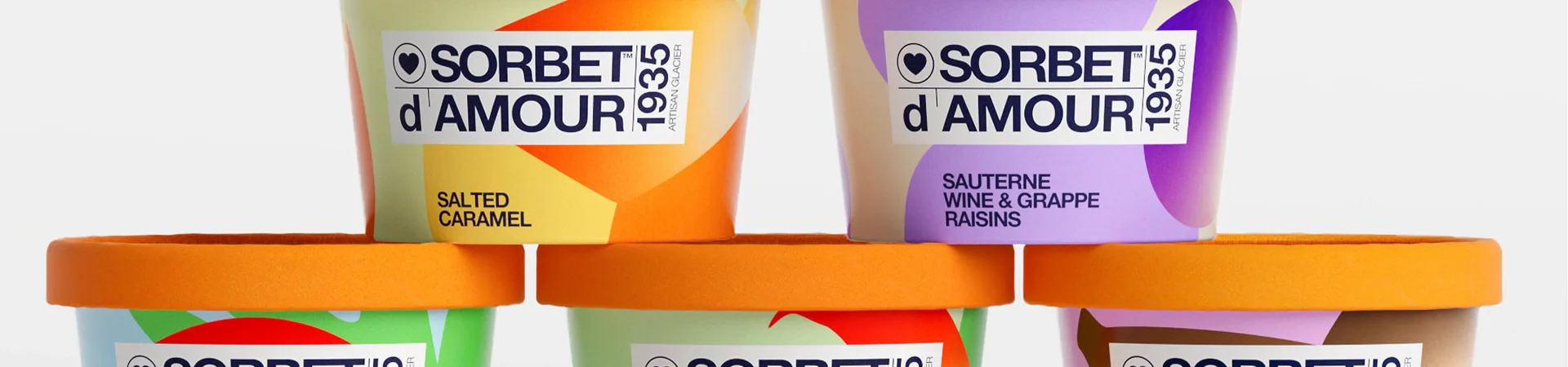 Sorbet d'Amour: Tuman Studio's Packaging for a French Glacier Founded in 1935