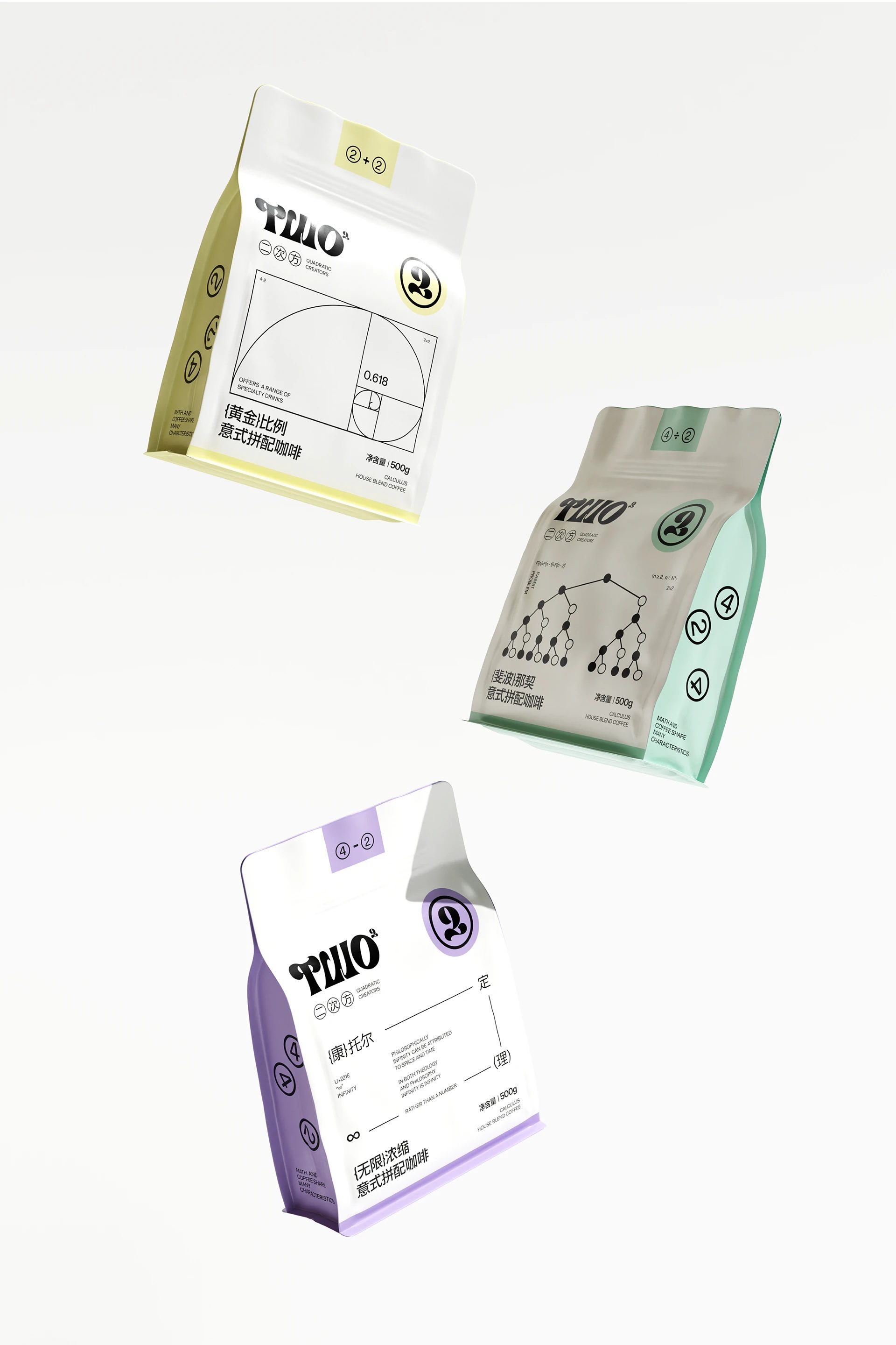 TWO的二次方 | 数学家咖啡品牌视觉设计 — lolo yao, image 51