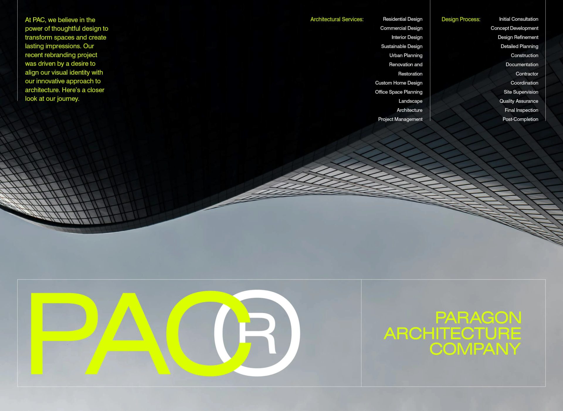 Paragon Architecture | Brand Identity — Numinous Agency®, image 2