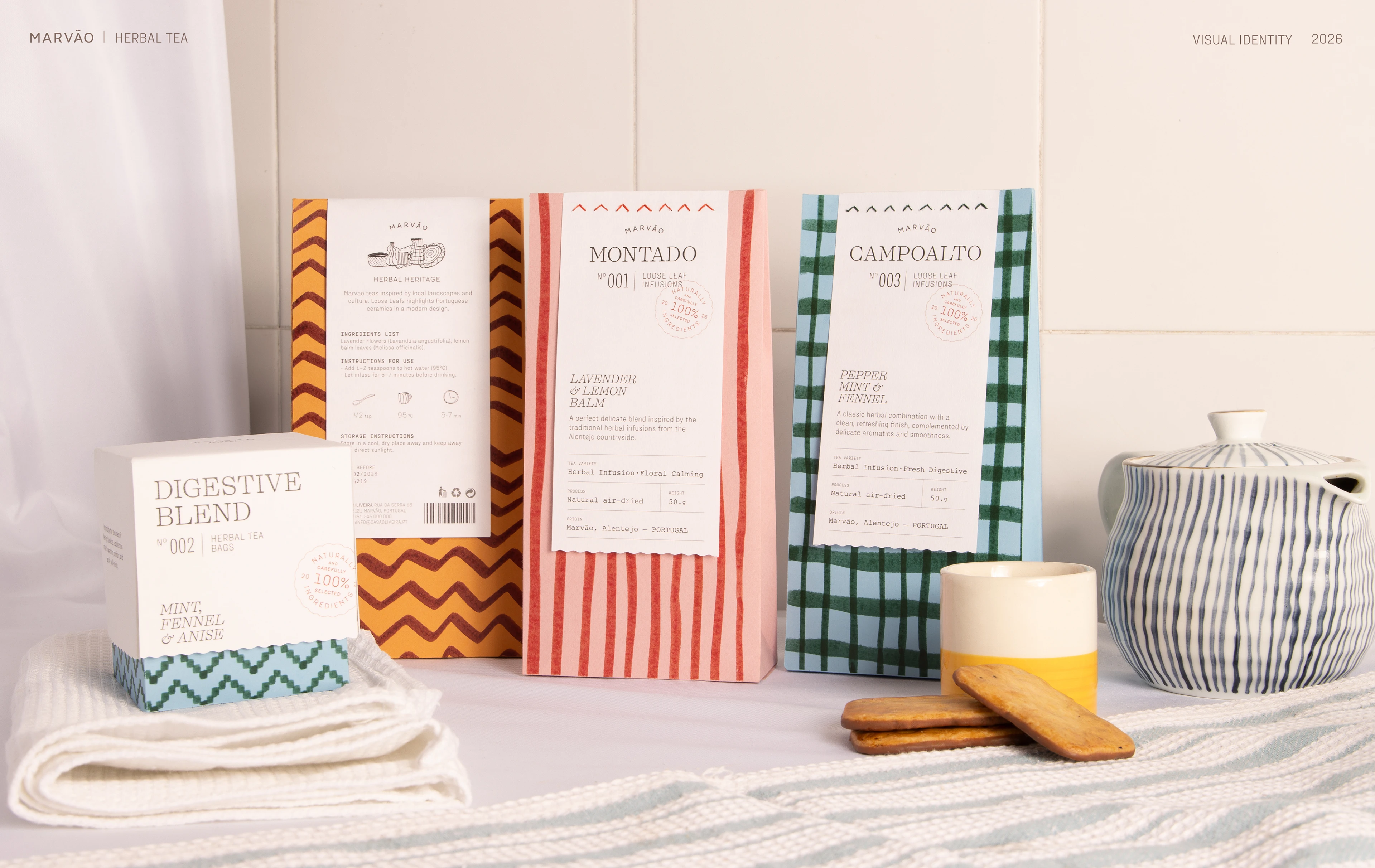 Marvão: Elisa Tapia de Andrés's Packaging for an Alentejo Herbal Tea
