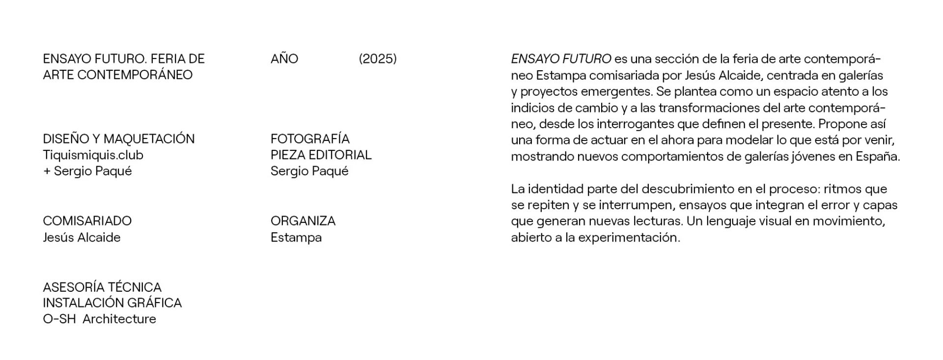 ENSAYO FUTURO — Tiquismiquis Club, image 2