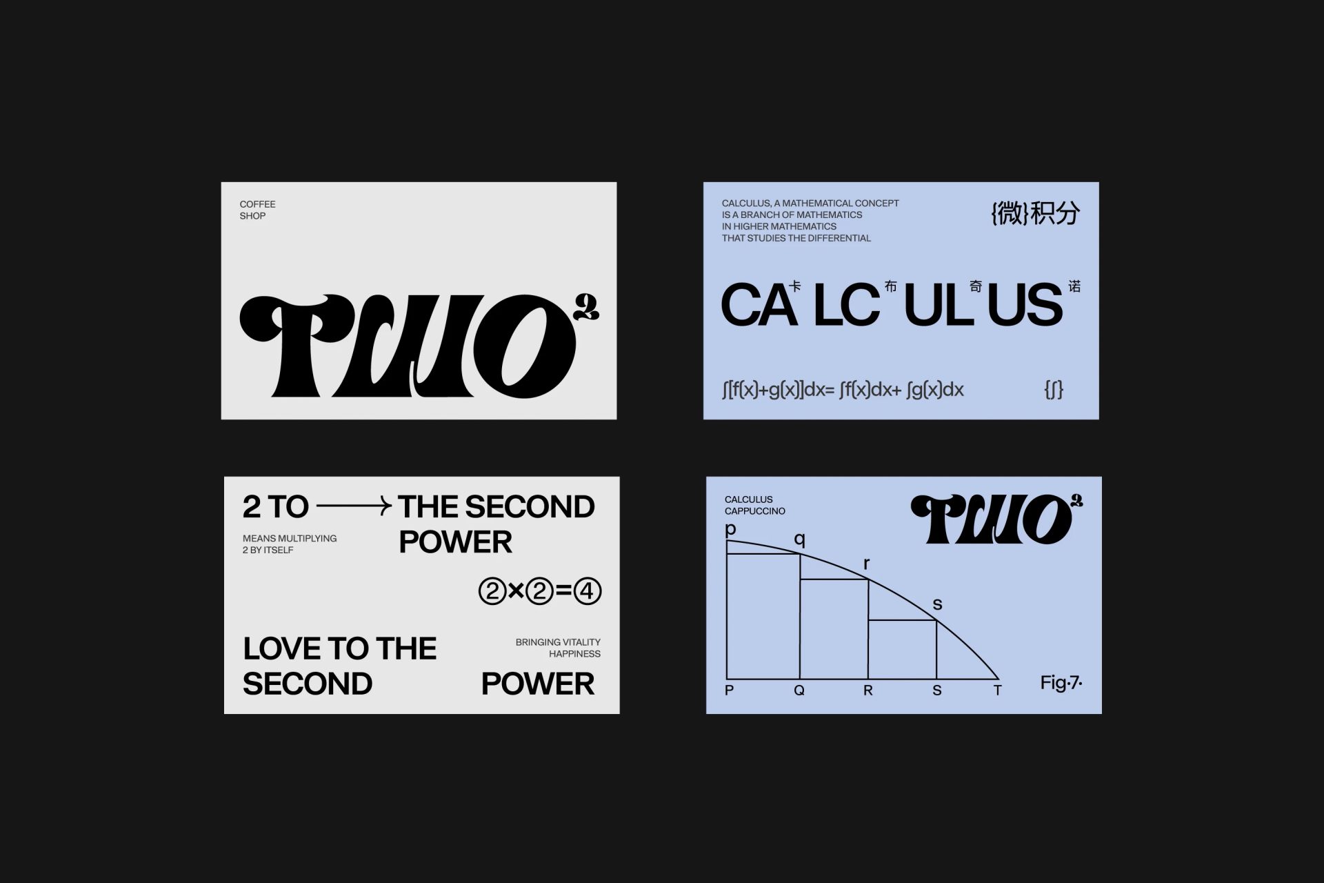 TWO的二次方 | 数学家咖啡品牌视觉设计 — lolo yao, image 11