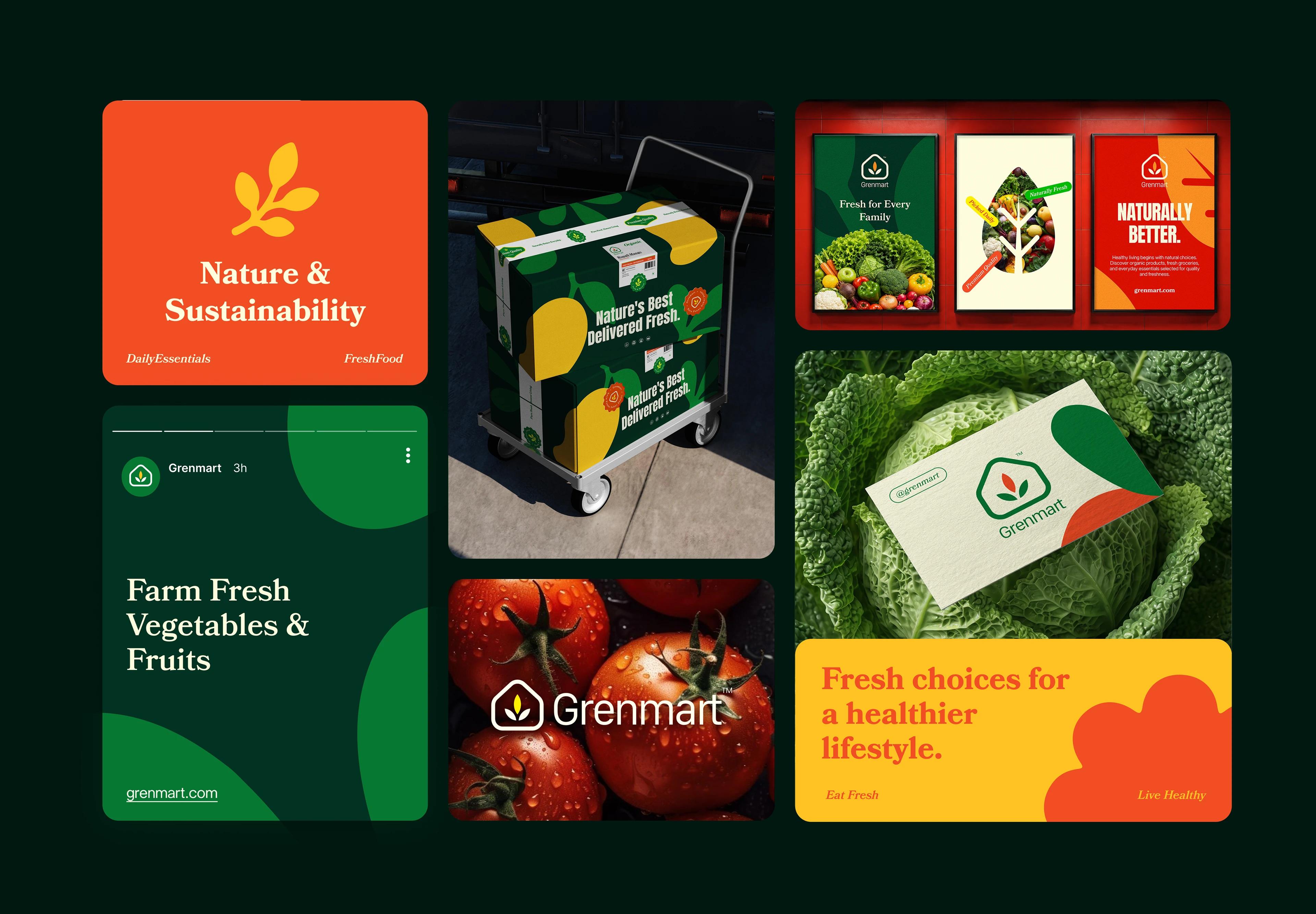 Organic Food & Grocery Brand Identity — Tamim Islam, image 3