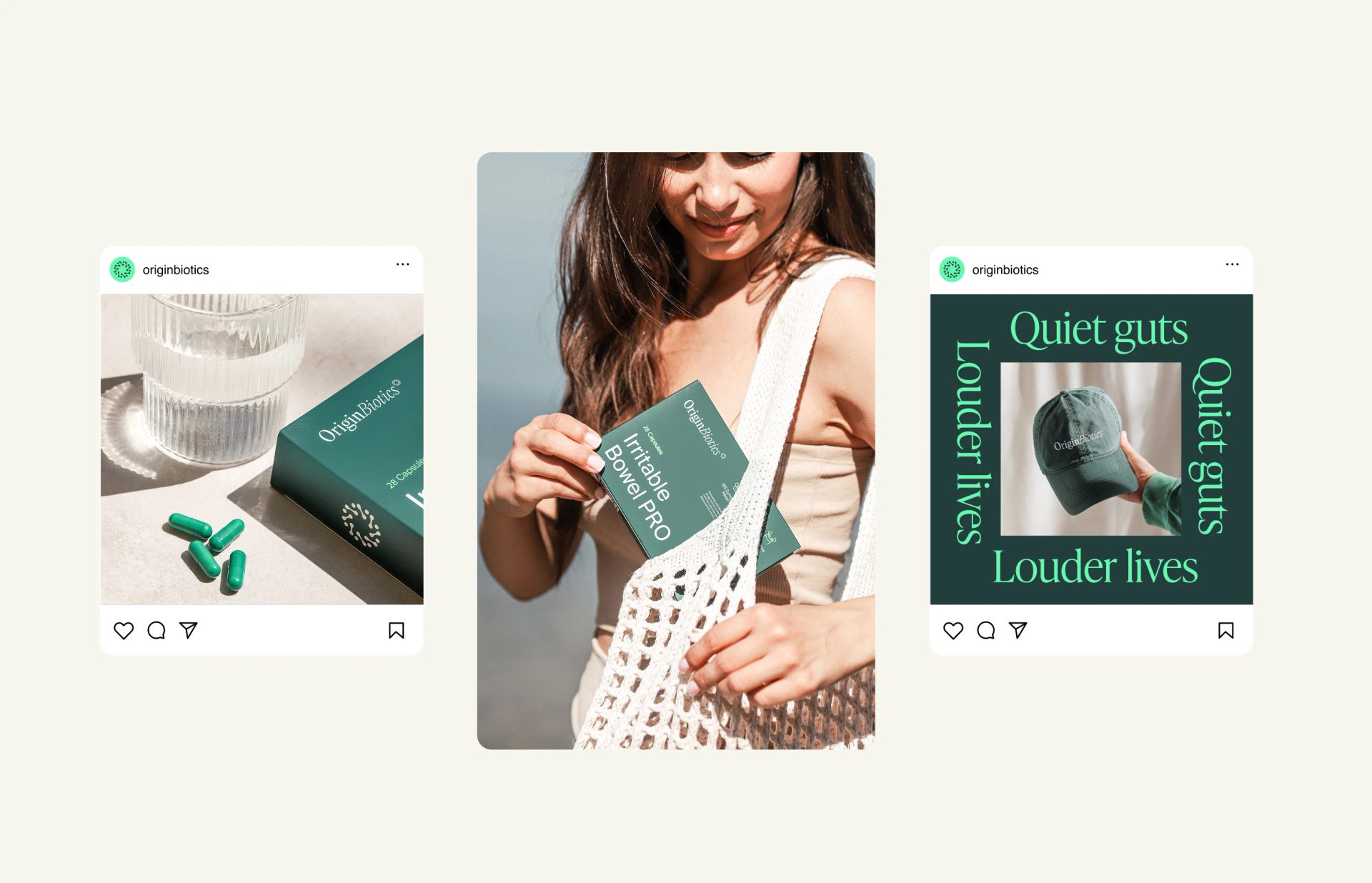 OriginBiotics supplement branding and packaging — Maja Regula, image 15