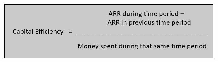 Formula for calculating capital efficiency