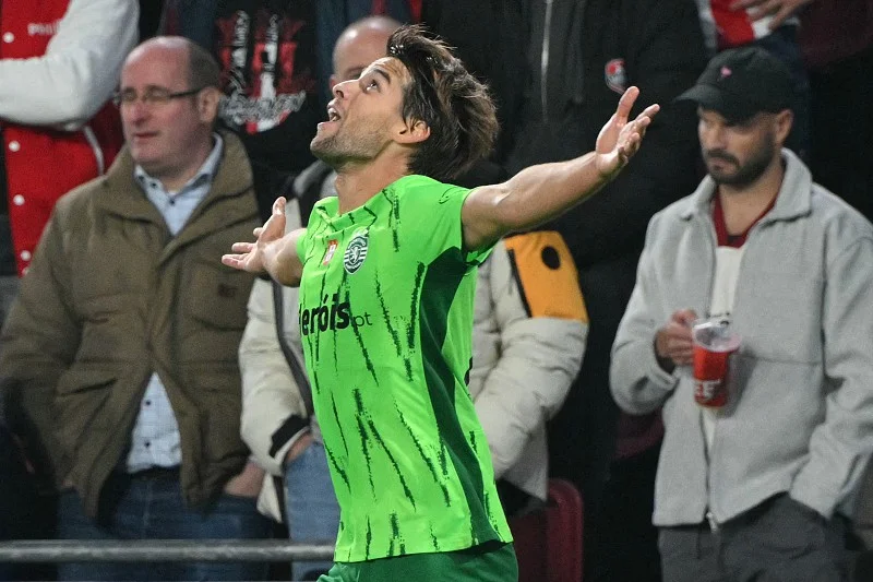 PSV Eindhoven 1-1 Sporting Lisbon: Braganca rescues Sporting late on to earn point against PSV