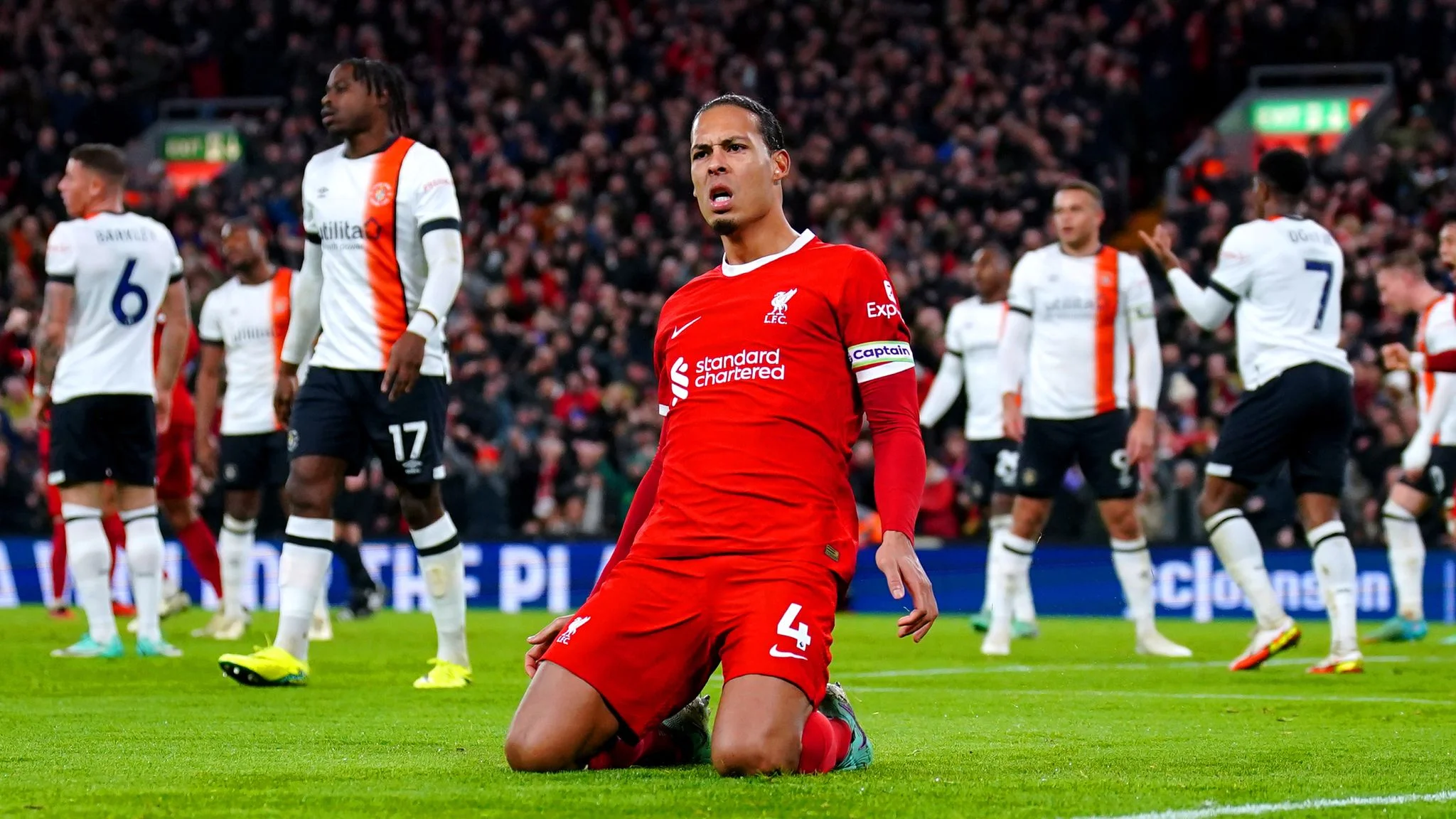 Liverpool 4-1 Luton Town: Reds come from behind to defeat the Hatters and extend lead at the top