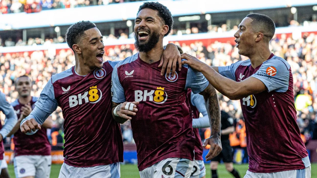 Aston Villa 4-2 Nottingham Forest: Douglas Luiz double sees Villa fend off Forest fightback