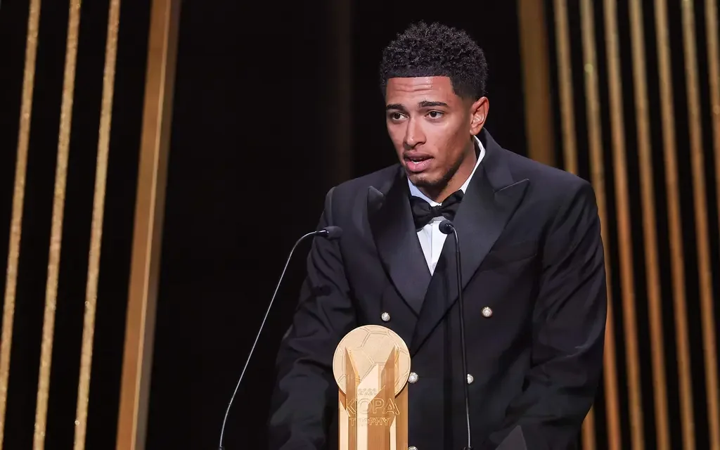 Jude Bellingham wins Kopa Trophy at Ballon d'Or
