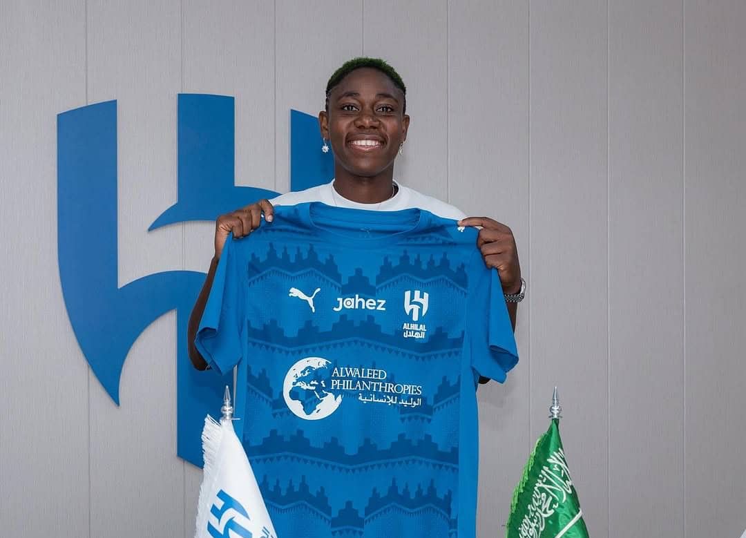 Super Falcons Star Asisat Oshoala signs for Al Hilal in Saudi Arabia