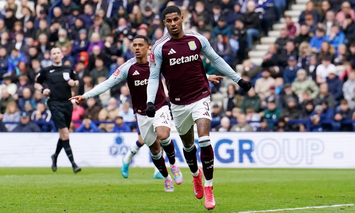 Rashford Ends Goal Drought as Villa March Into First FA Cup Semi in a Decade
