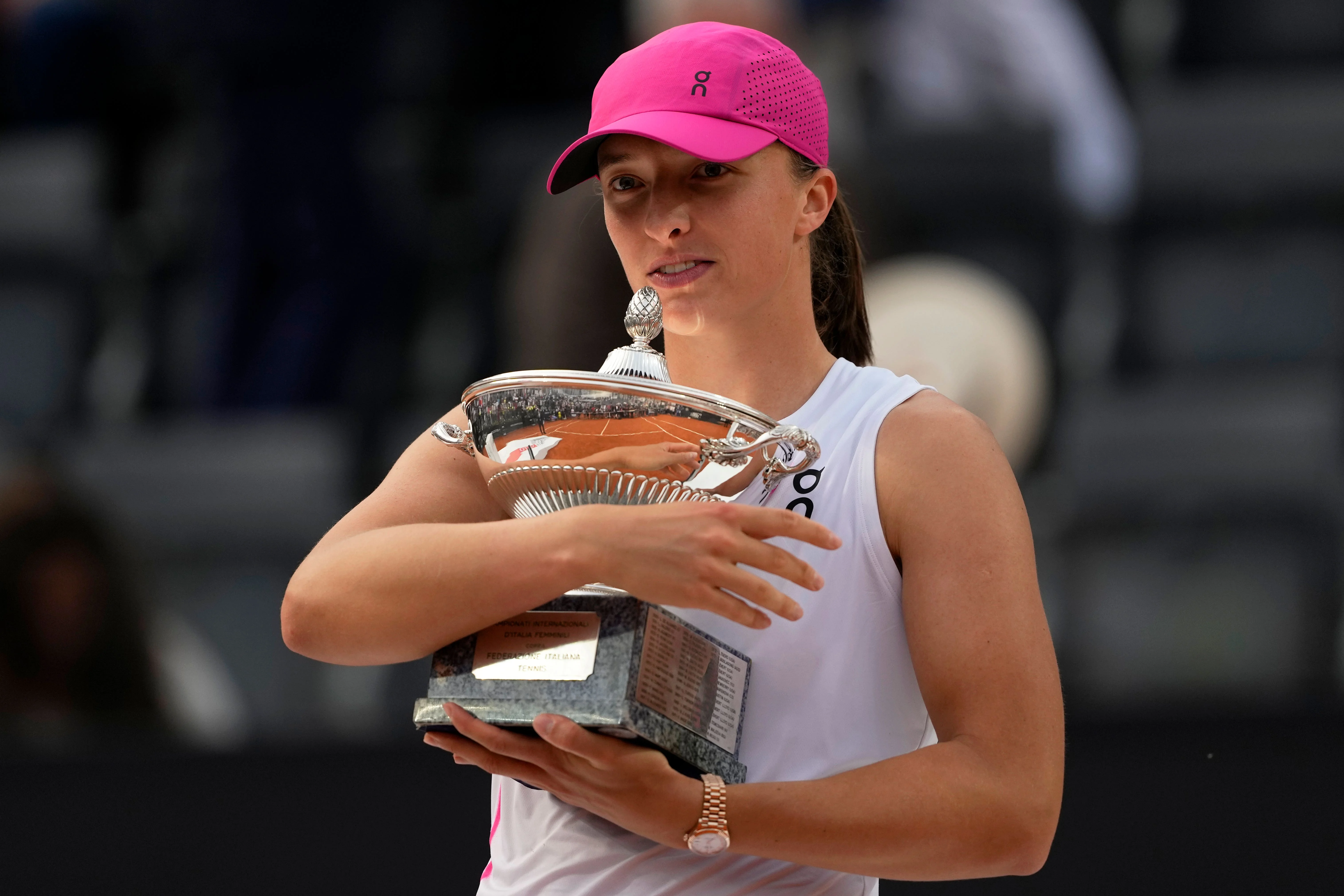 Swiatek dominates Sabalenka to win third Italian Open title