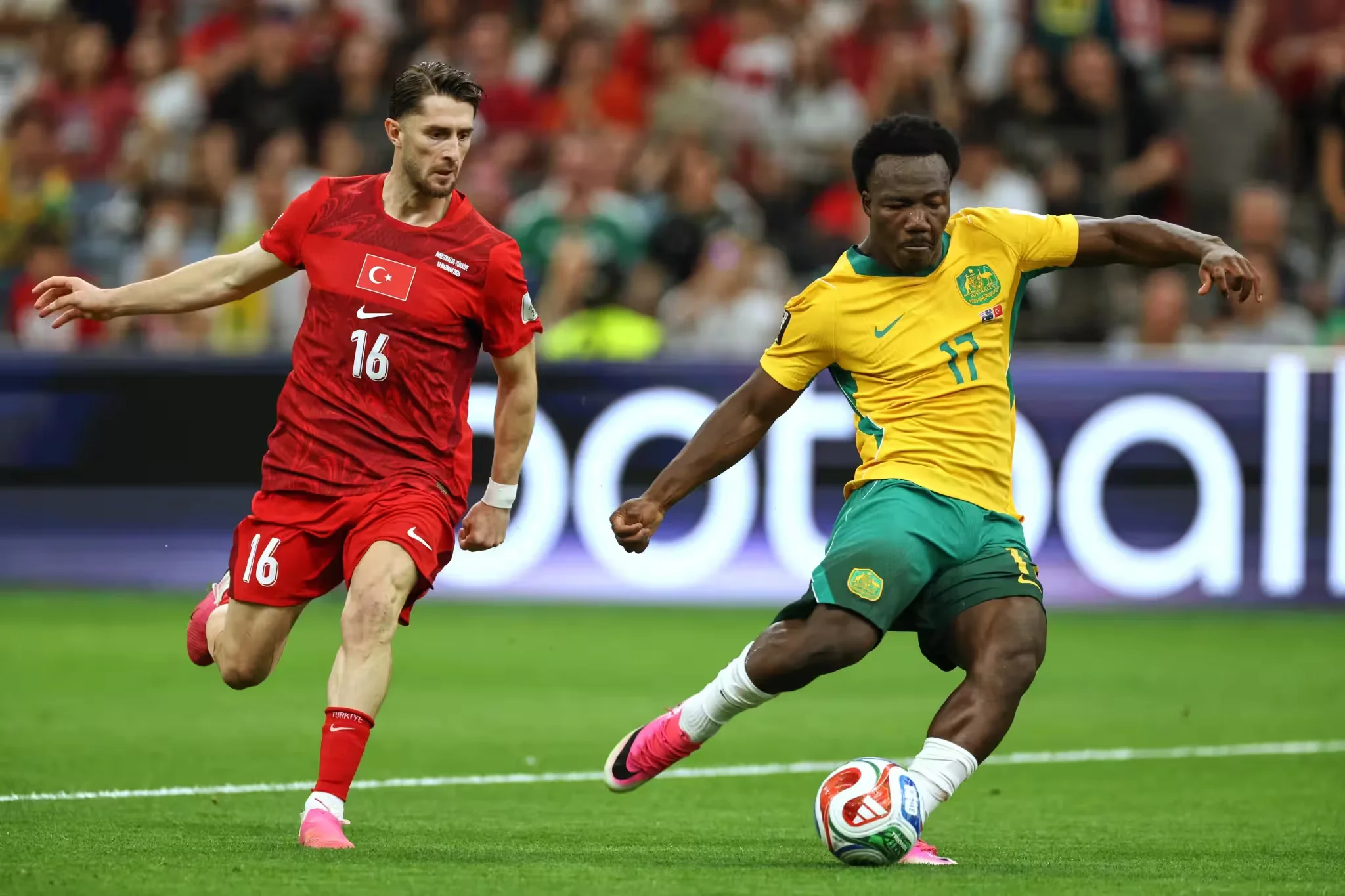 Australia beat Turkey 2-0 as Irankunda makes World Cup history