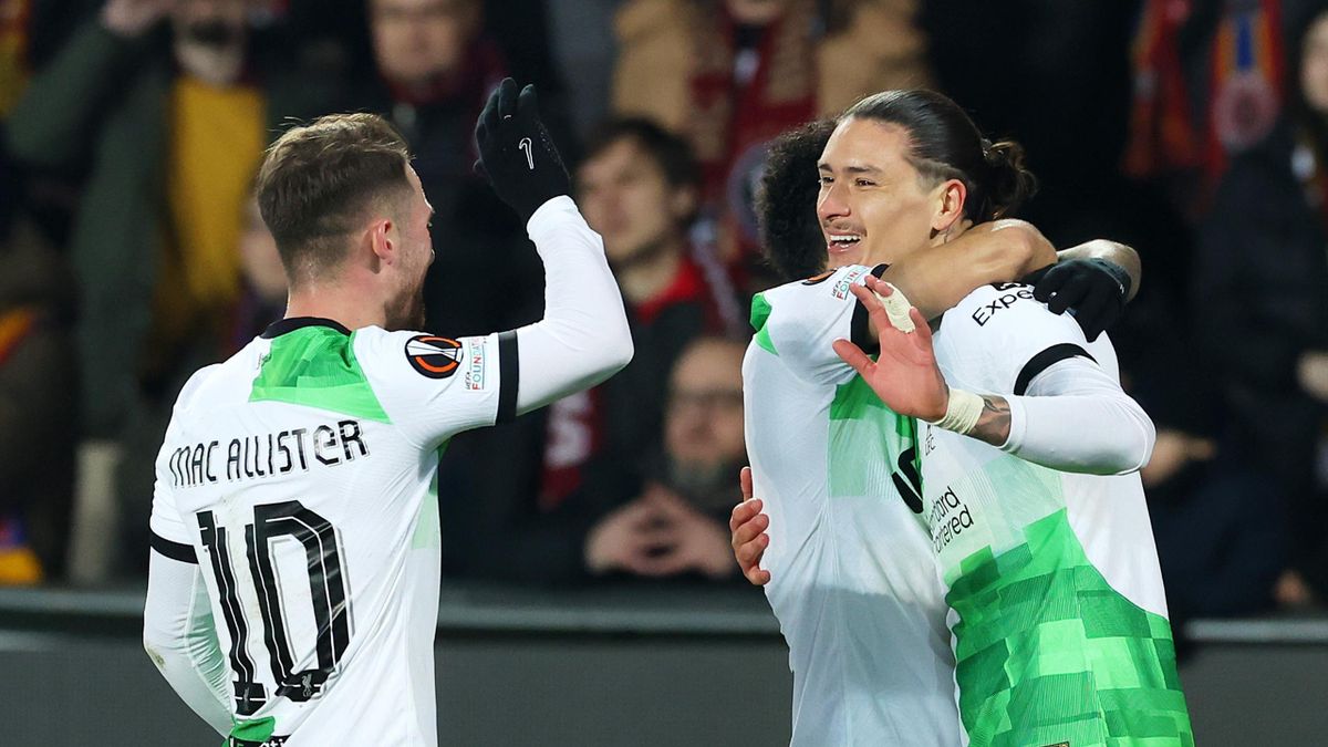 Liverpool cruise past Sparta Prague in Europa League round of 16 first-leg