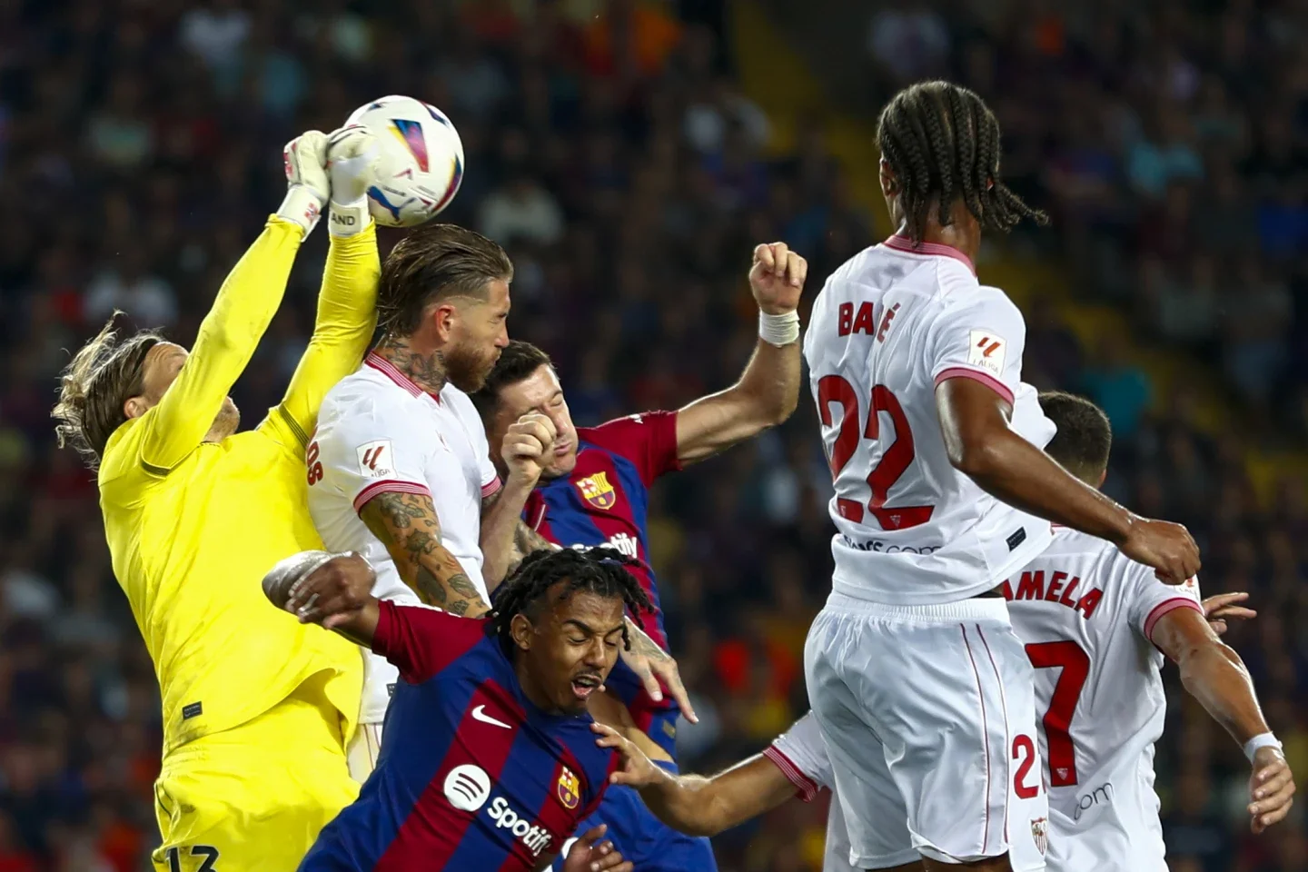 Own Goal by Sergio Ramos Seals Barcelona's 1-0 Win Over Sevilla