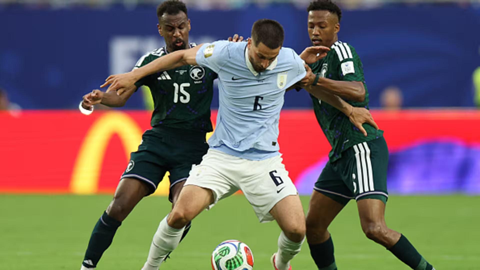 Uruguay rescue draw against Saudi Arabia in World Cup opener