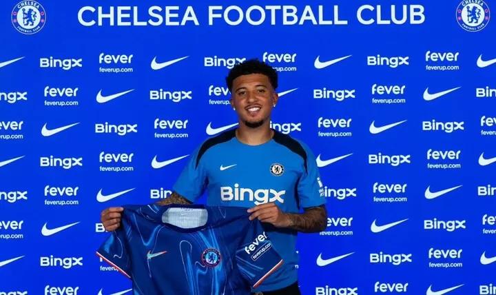 Jadon Sancho joins Chelsea on loan with obligation to buy from Manchester United