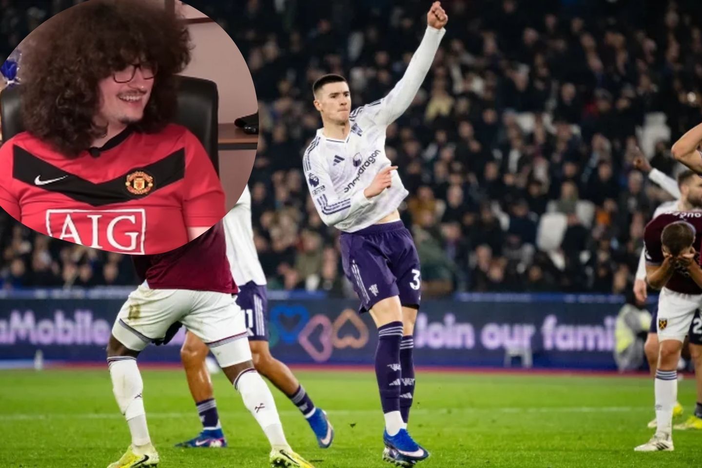 Manchester United’s late show saves a point...and one fan’s hairline