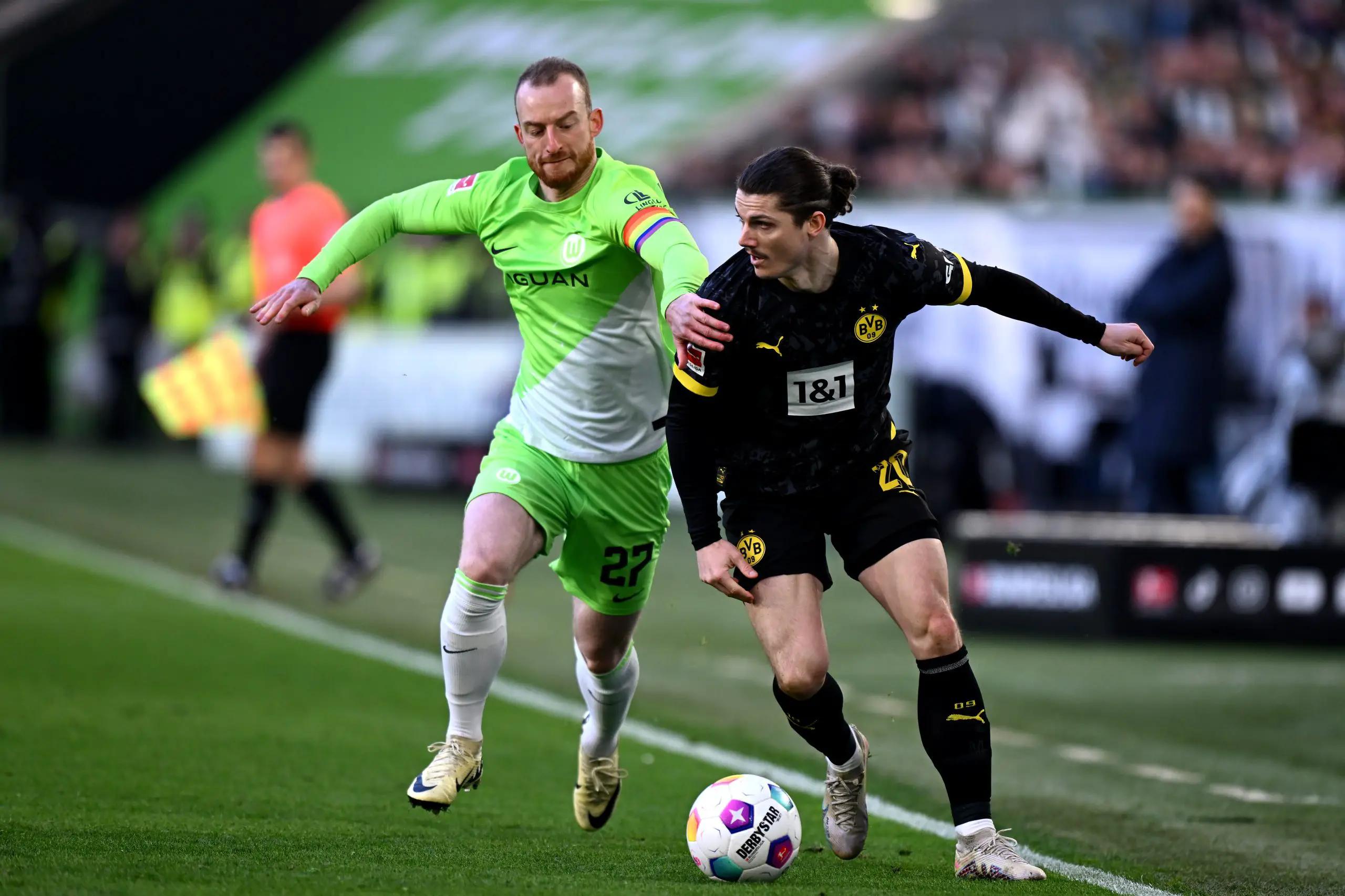 VfL Wolfsburg 1-1 Borussia Dortmund: Wolfsburg and Dortmund share spoils as Dortmund stay fourth