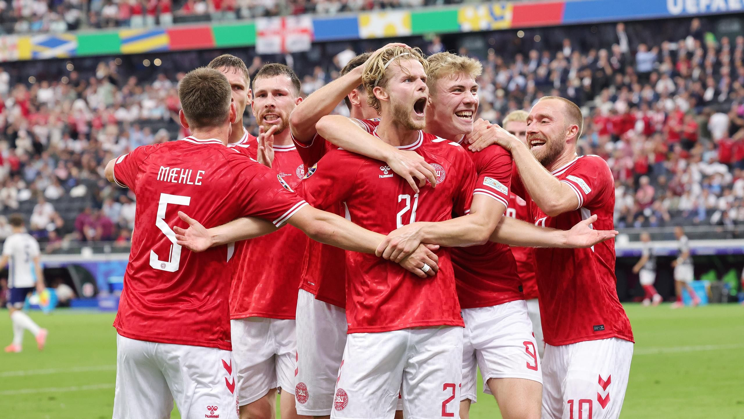 Denmark 1-1 England: Kane's opener cancelled out as England labour to draw with Denmark