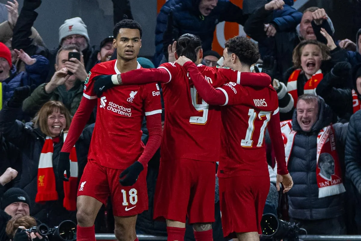 Liverpool come from behind against Fulham in League Cup semi-final