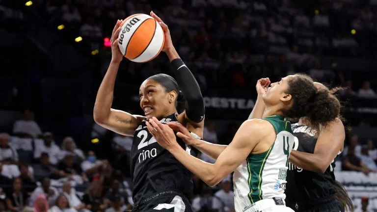 Las Vegas Aces crush Seattle Storm in WNBA Playoff Opener, extend win streak to 17