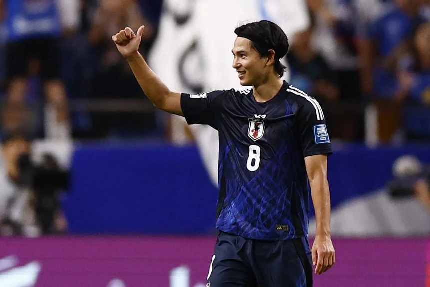 Takumi Minamino bags a brace as clinical Japan put seven past China