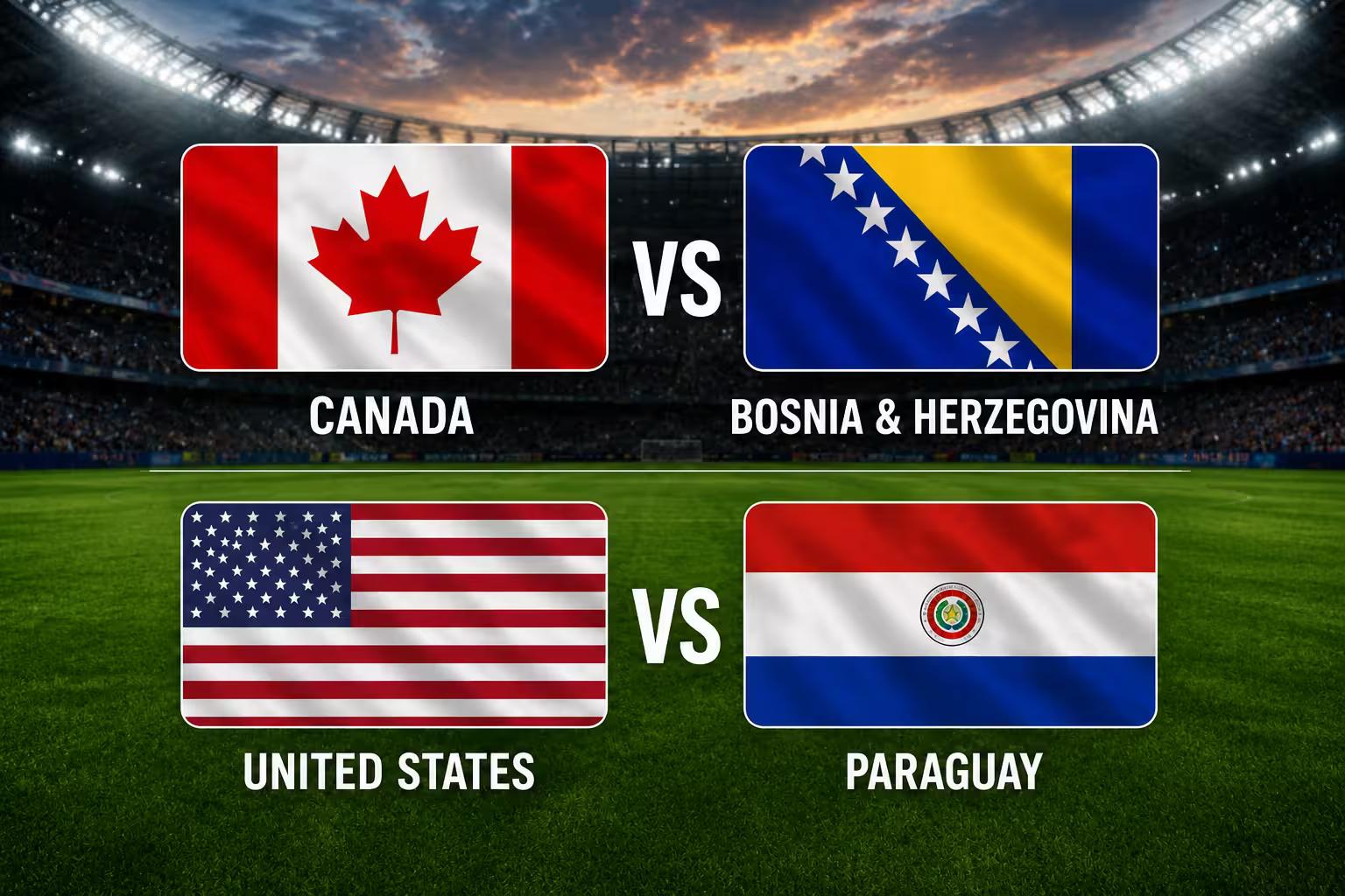 FIFA World Cup 2026 Fixtures for Friday, June 12
