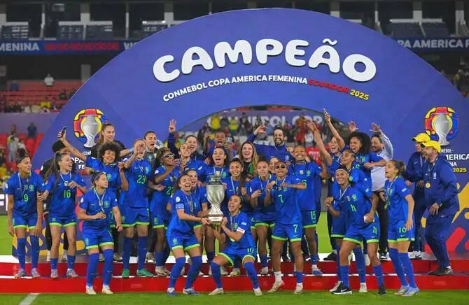 Brazil claims ninth Women's Copa America title after dramatic penalty shootout victory over Colombia
