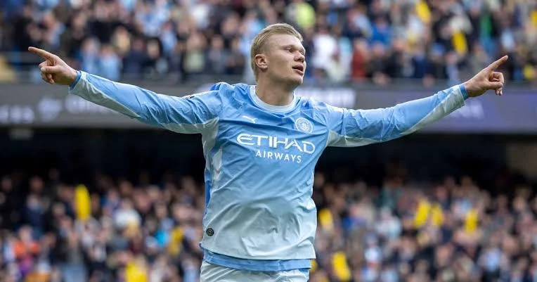 Haaland scores twice as Man City edge past Ipswich 3-2