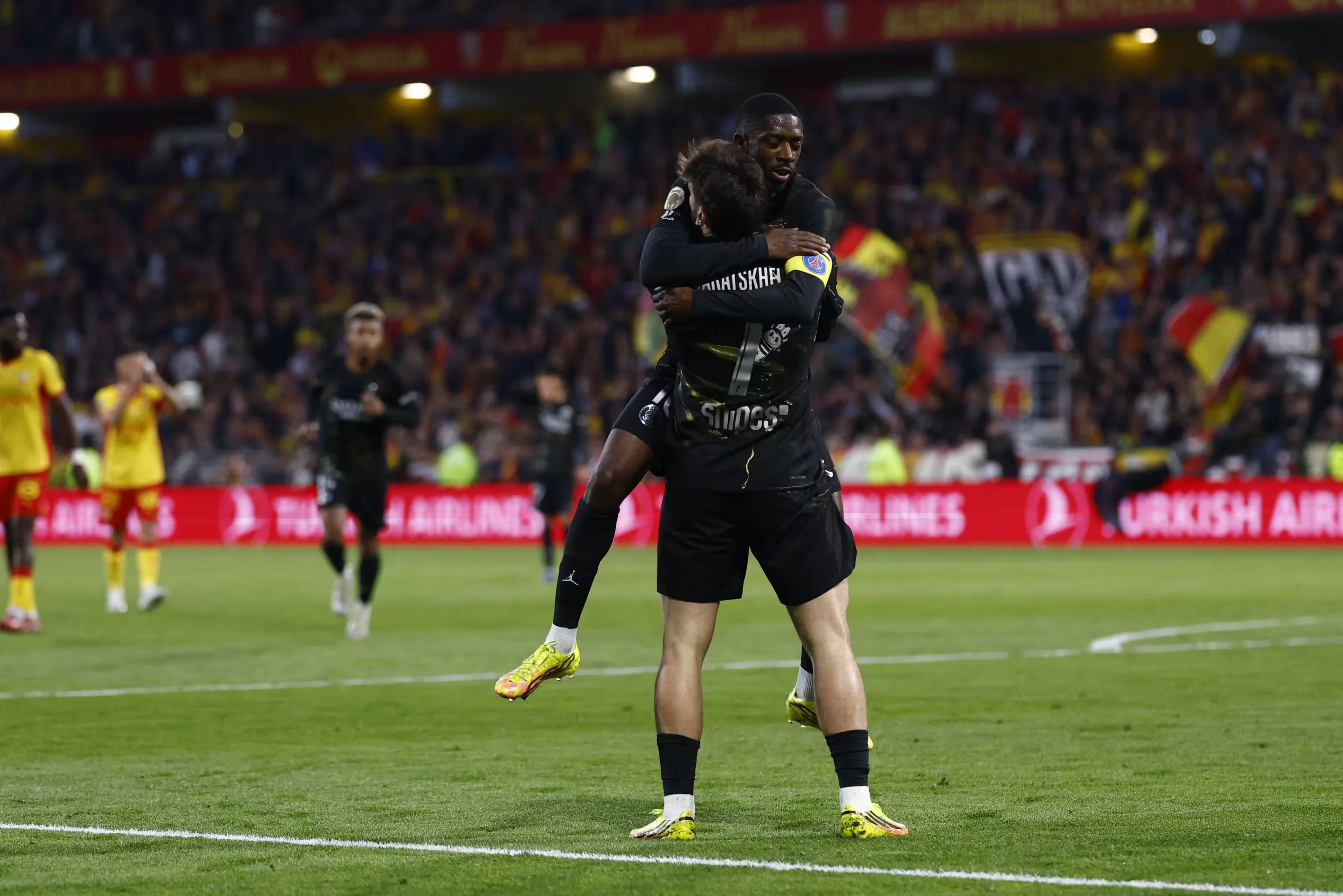 PSG beat Lens to win fifth straight Ligue 1 title