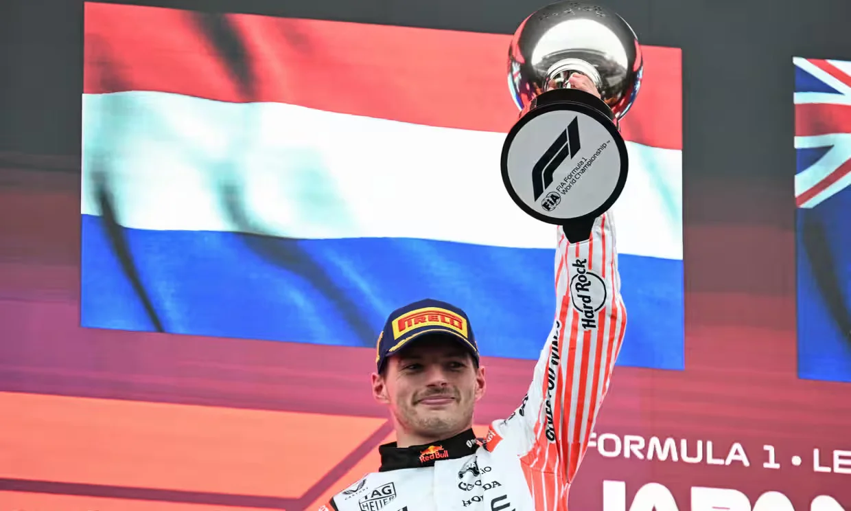 Max Verstappen fends off McLaren duo to win fourth consecutive Japanese Grand Prix