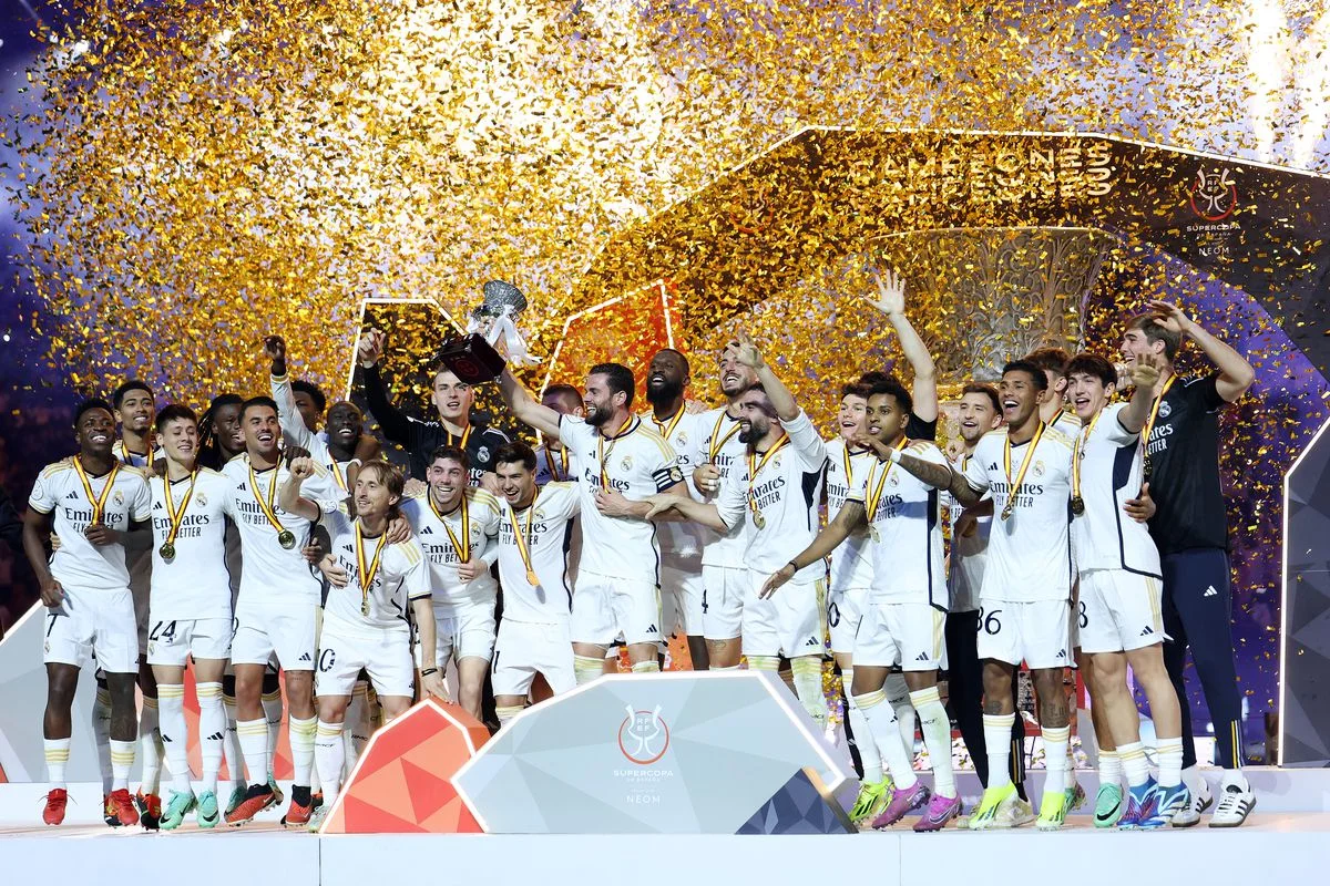 Vinicius Junior hits hat-trick as Los Blancos rout old rivals to lift the Spanish Super Cup