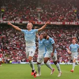 Manchester City beat 10-man United as Haaland derby controversy rages