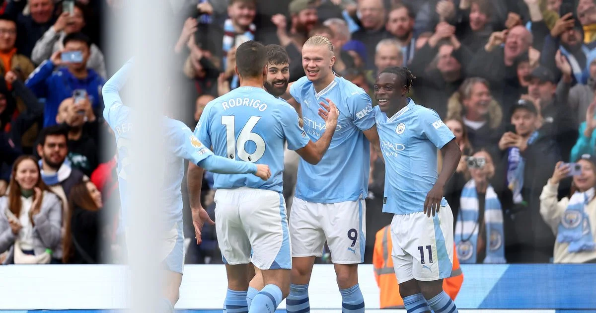 Manchester City 2-1 Brighton Hove Albion: Erling Haaland on target as Champions get back to winning ways
