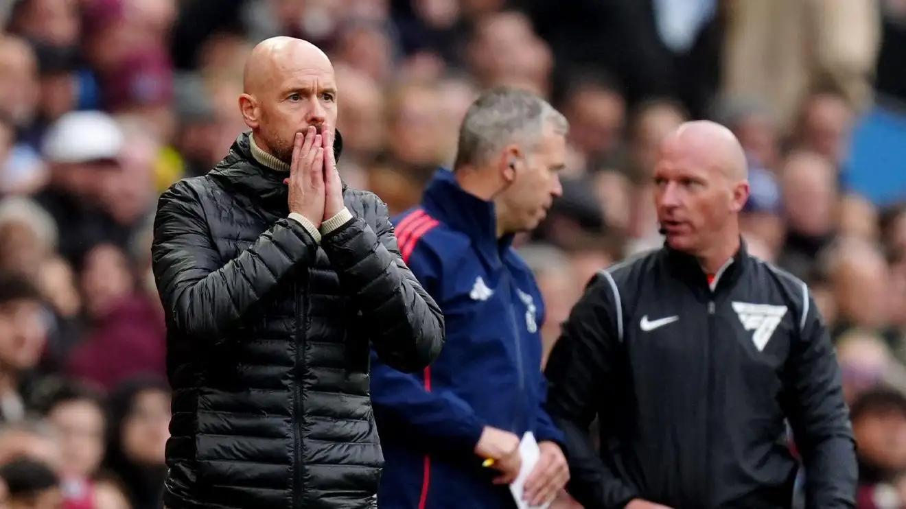 Ten Hag's Future in Doubt After Manchester United's Draw at Aston Villa, Tottenham Suffers Collapse