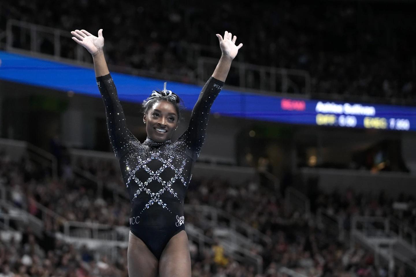 Simone Biles Secures Record 8th US Gymnastics Title