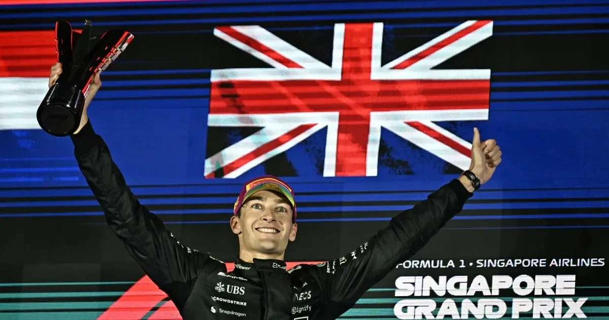 Russell wins Singapore GP as McLaren clinch Constructors’ Championship