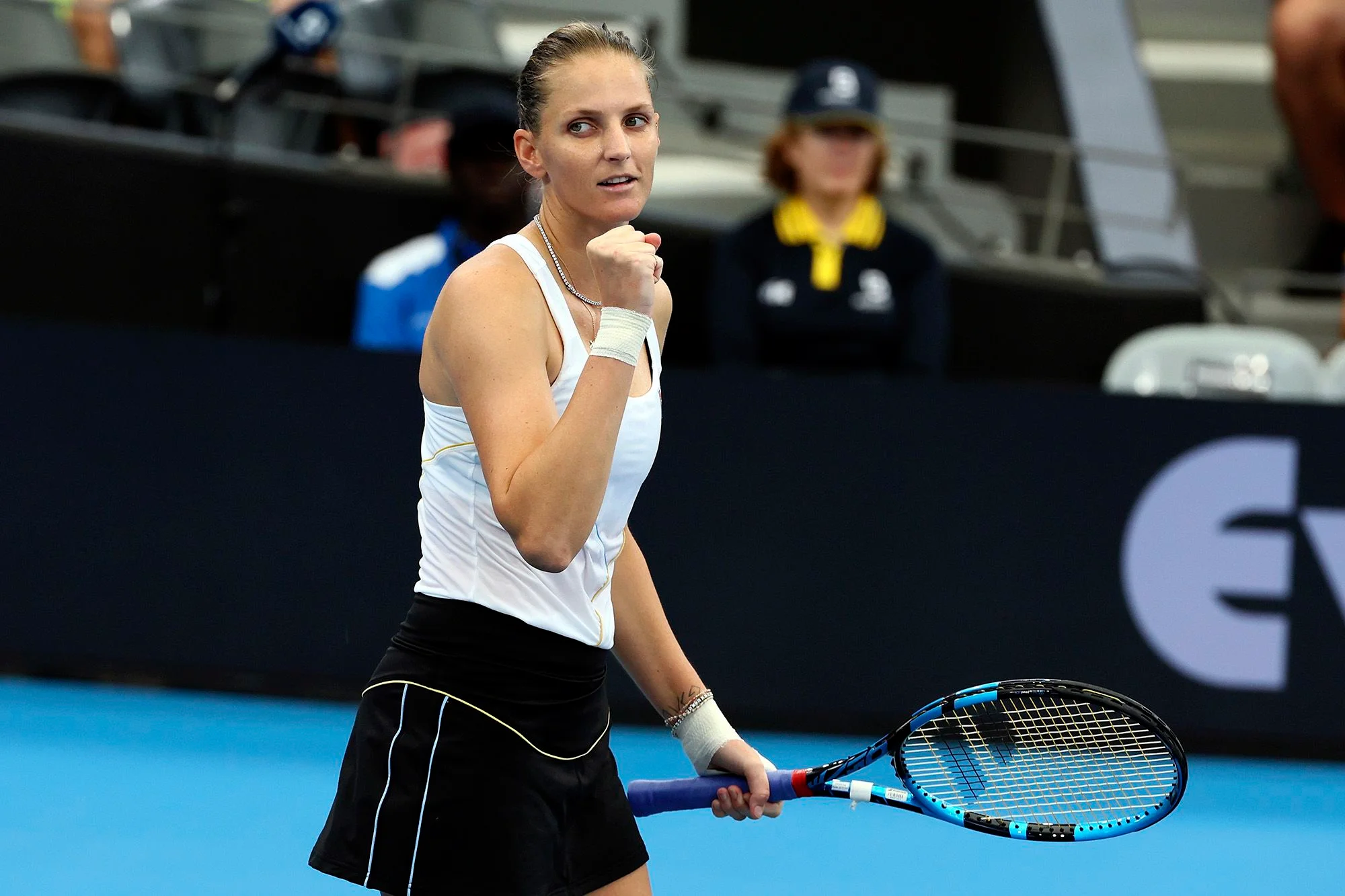 Pliskova ends Osaka's comeback run; Sabalenka, Rybakina win
