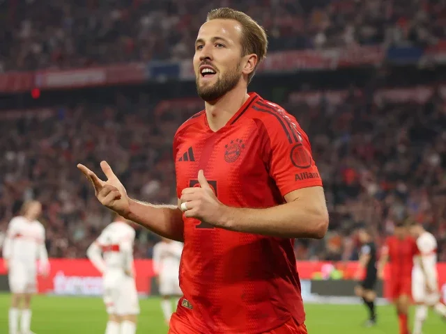 Harry Kane wins first major trophy as Bayern Munich secure Bundesliga title