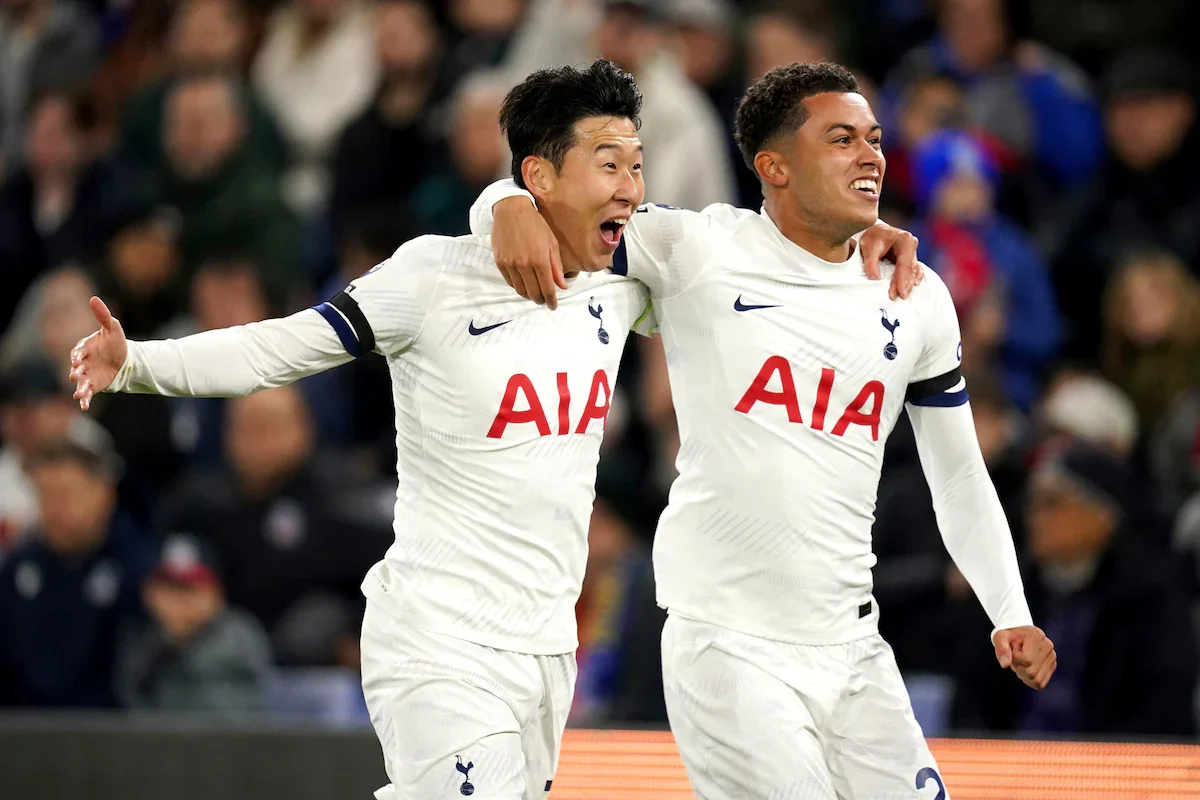 Son on target again as Tottenham defeat Crystal Palace 2-1