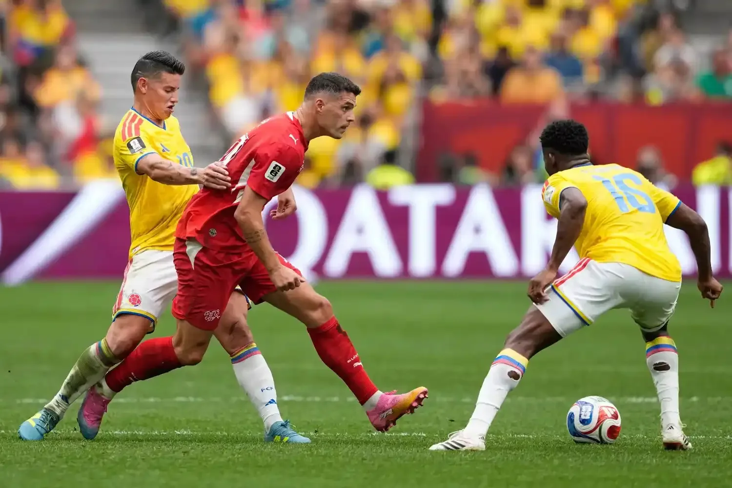 Switzerland beat Colombia on penalties to reach World Cup quarter-finals