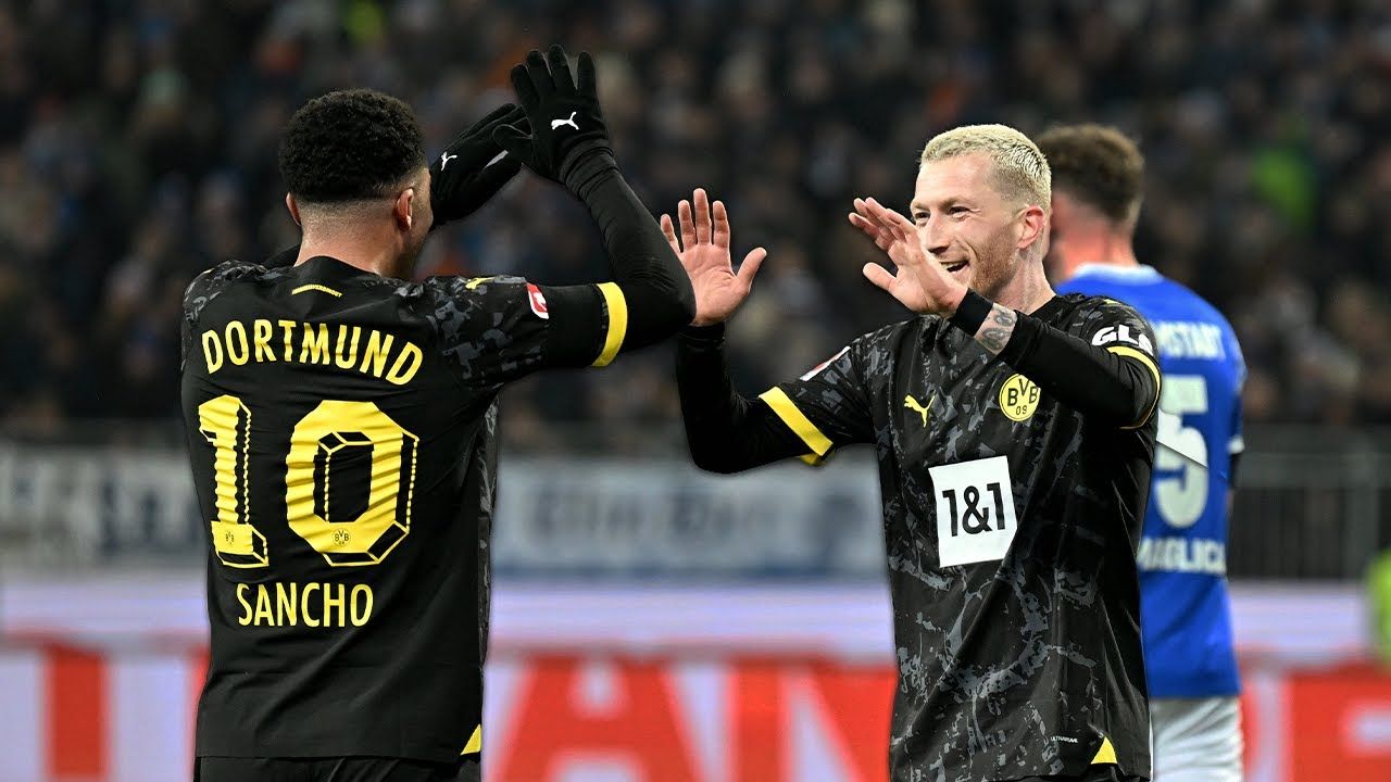 Darmstadt 98 0-3 Borussia Dortmund: Sancho assists on return in routine victory for visitors