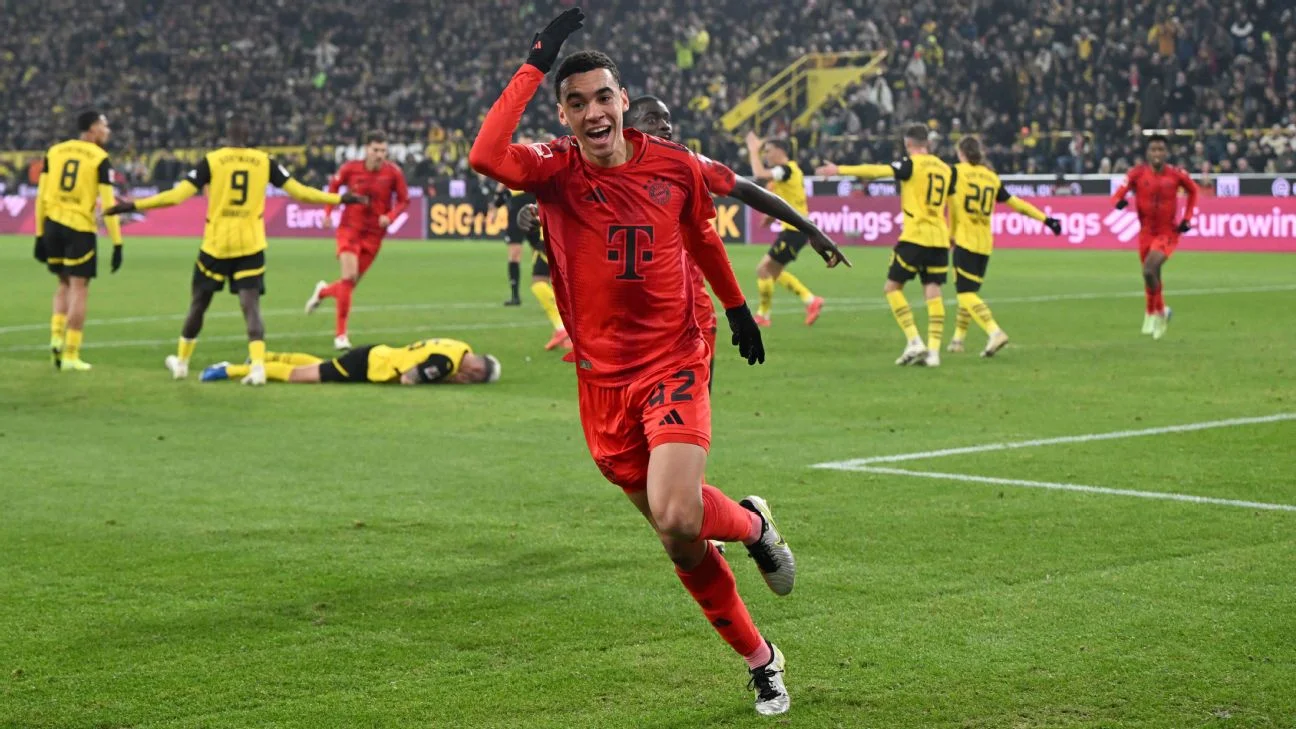 Borussia Dortmund 1-1 Bayern Munich: Musiala scores late to rescue point for league leaders in Der Klassiker