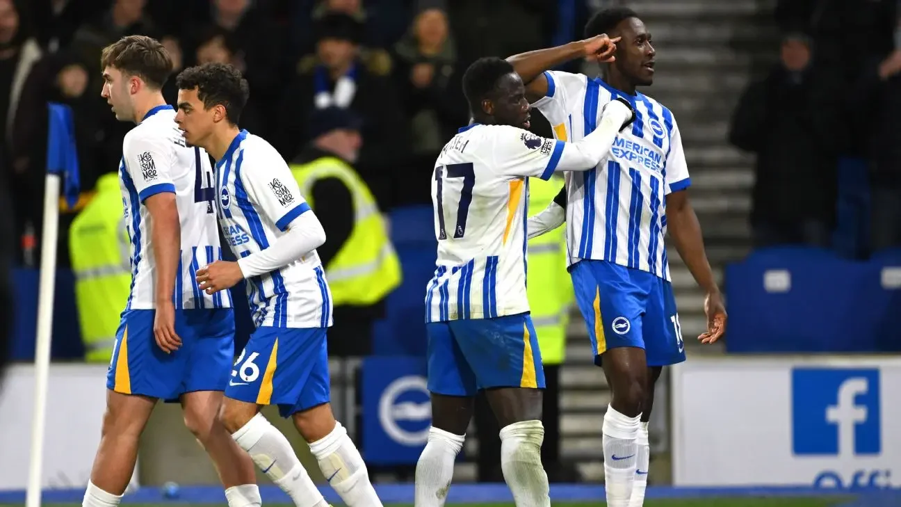 Brighton 2-1 Bournemouth: Seagulls end Cherries' fine away run to climb up to eighth in Premier League