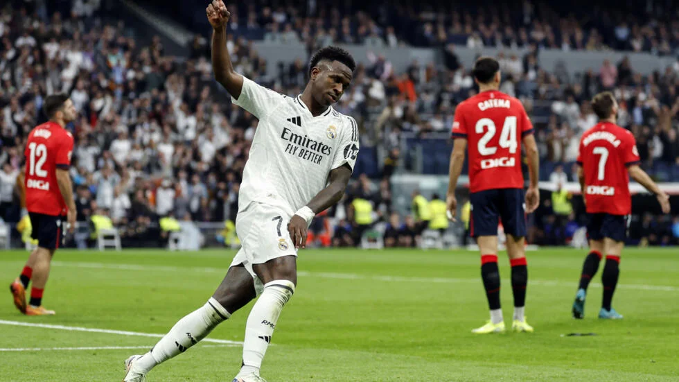 Real Madrid 4-0 Osasuna: Vinicius nets hat-trick as Real return to winning ways