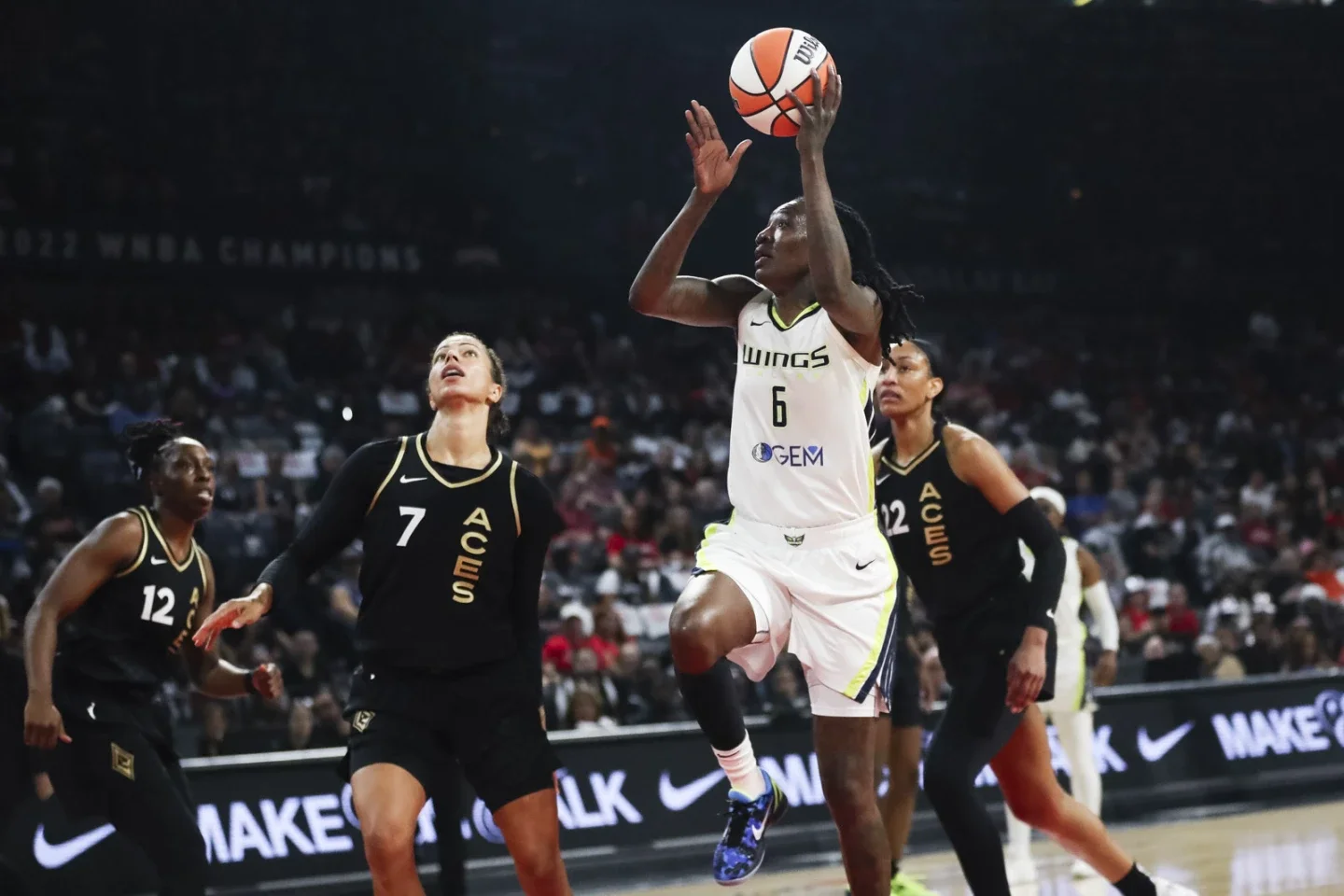 A'ja Wilson Leads Aces to 97-83 Victory Over Wings in WNBA Semifinal Opener